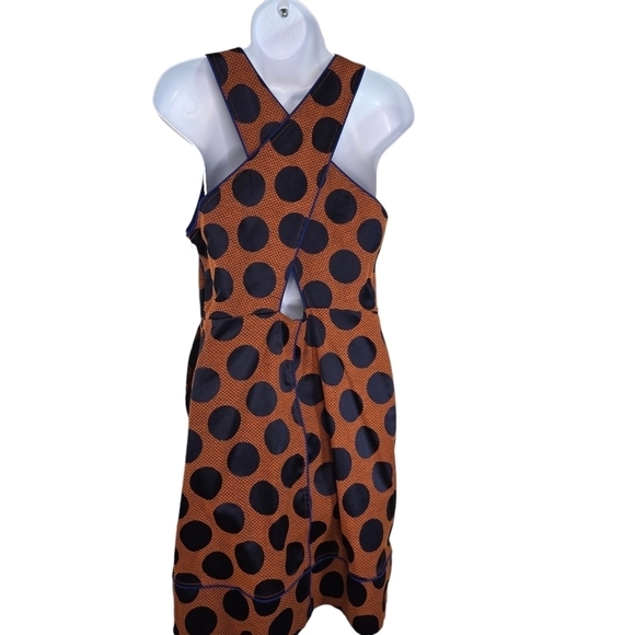 Anthropologie Maeve Rokin circle sleeveless criss cross sheath dress - Picture 3 of 11